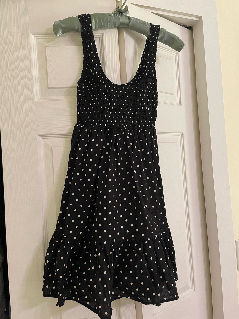 ASOS Black Polka Dot Tank Dress